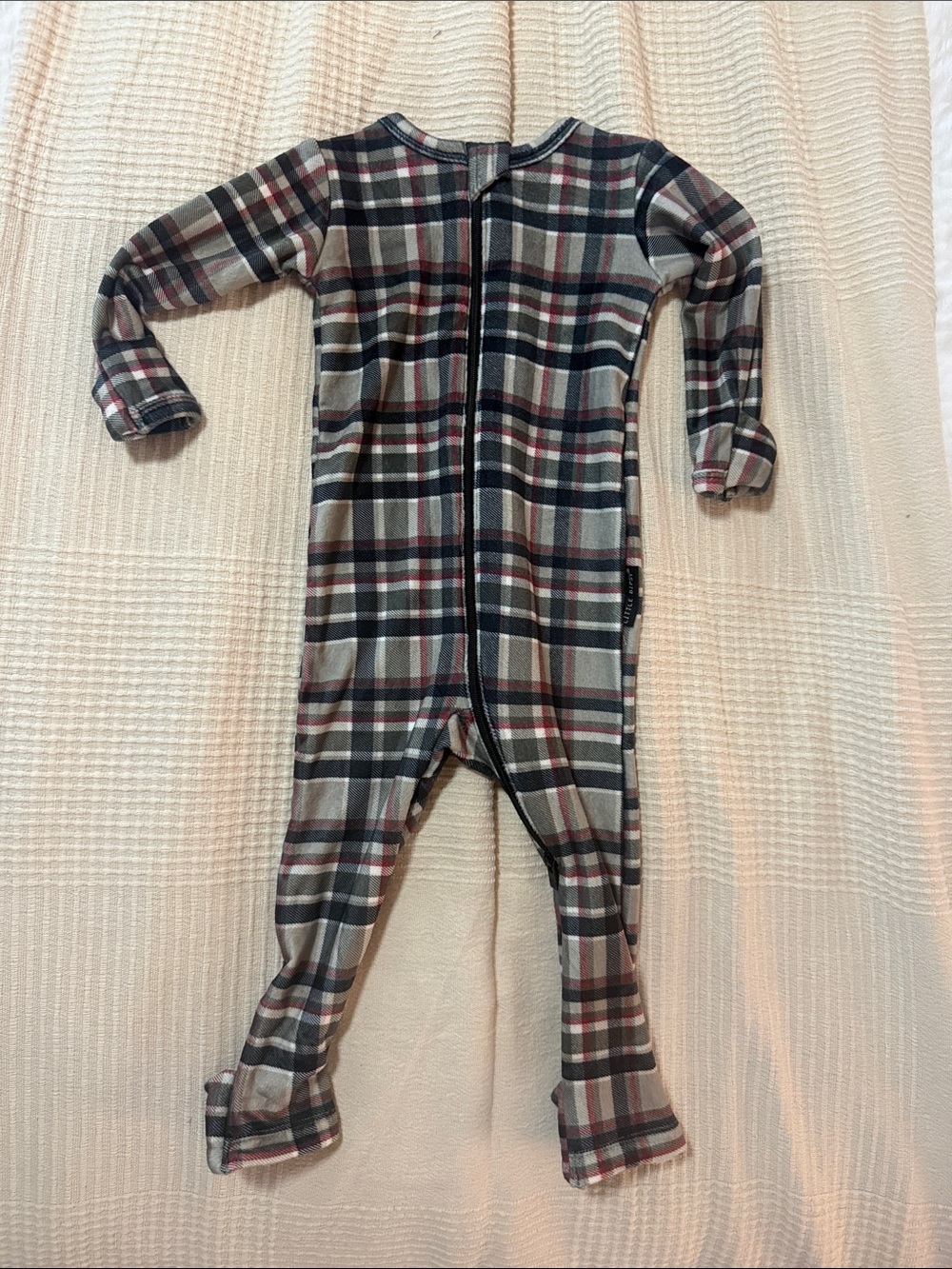 Little Bipsy x Baby Breez Christmas Plaid Zip Pajamas